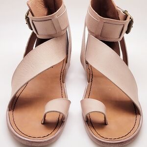 Free People Nude Vale Boot Sandals with Crisscross Straps $168 New